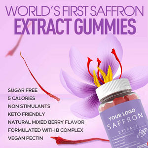 Bonbons à l'extrait de safran de marque privée pour réguler l'humeur Les bonbons sans sucre végétaliens favorisent la circulation sanguine Suppléments de santé - Product Image 6