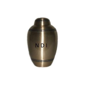 Urna Funeraria de Metal para Cenizas de Adultos con Acabado Antiguo, Urnas de Cremación de Metal, Estilo Único, Equipo para Servicios Funerarios, Urna de Latón - Product Image 1