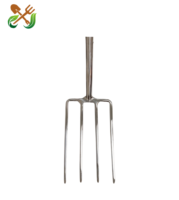 Bêche de jardin en acier robuste de qualité industrielle avec manche en plastique, 4 dents, poignée en D pour le déchaumage, le creusement et la plantation en extérieur