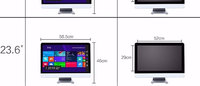 21.5inch Led High Quality Built-in Battery Desktop Monoblock Gaming Computer With Webcam Business All In One Pc