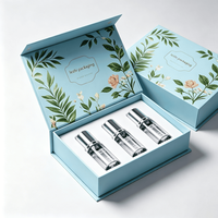Boîte en carton magnétique personnalisée avec logo pour flacon de parfum, emballage cadeau de luxe à fermeture magnétique pour parfum