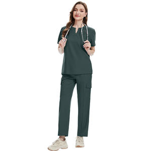 Traje Quirúrgico 42336, Conjunto Deportivo con Sujetador Deportivo y Leggings para Mujeres con Velo, Traje Deportivo Brillante, Uniformes Médicos - Product Image 1