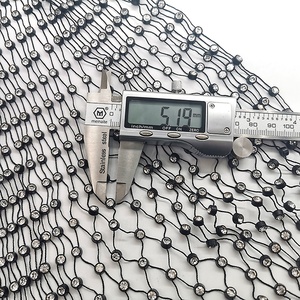 10 Yards Sexy Xem Qua Lưới Đàn Hồi SS20 Pha Lê Đá Thạch Fishnet Vải Cho Phụ Nữ Bìa Up Bikini - Product Image 4