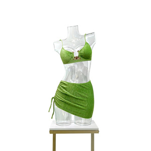 Mannequin féminin transparent en plastique PC, demi-corps, modè<span class=keywords><strong>le</strong></span> de hanche pour soutien-gorge, maillot de bain, sous-vêtements, accessoire de photographie <span class=keywords><strong>3D</strong></span>, modè<span class=keywords><strong>le</strong></span> à découpes creuses - Product Image 5