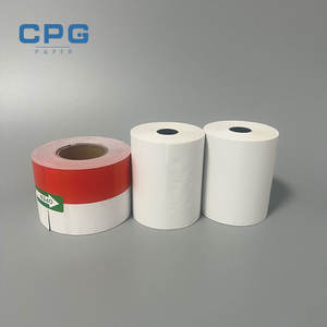Rouleaux de papier thermique sans phénol de qualité supérieure 80x60mm 80x70mm 45gsm pour caisses de supermarché et reçus de point de vente – Approvisionnement direct usine - Product Image 1