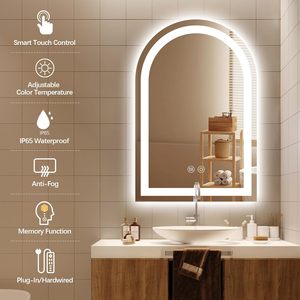 Morden đầy đủ Chiều dài mặc quần áo Salon gương lớn hiện đại trang trí nội thất HD LED phòng tắm thủy tinh làm bằng tay đa chức năng - Product Image 5