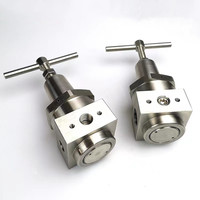 Régulateur haute pression pneumatique en acier inoxydable 304, 40 bars, vanne de réduction de pression pour compresseur d'air de Machine de moulage par soufflage
