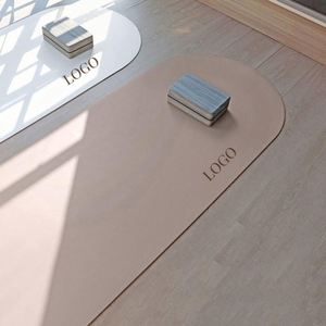 Tapis de yoga et de fitness en cuir naturel de haute qualité, personnalisé, écologique, épaisseur 5 mm, antidérapant, en caoutchouc et fibre de coco, avec revêtement PU - Product Image 2