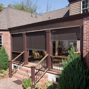 Stores verticaux intelligents motorisés sans fil résistants aux intempéries pour fenêtres intérieures et extérieures - Product Image 1