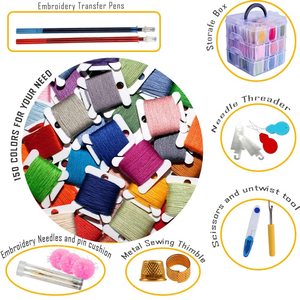 Juego de 162 Colores de Hilo para Bordar, para Punto de Cruz, Pulseras de la Amistad, Contenedores de Hilo, 44 Piezas, Herramienta de Punto de Cruz, Manualidades Textiles - Product Image 3
