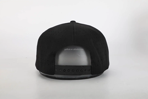Wholesale OEM PVC Patch Logo 5 Panel Waterproof Polyester Sport Golf Hat Laser Cut Perforated <b>Rope</b> Baseball Cap - Product Image 3