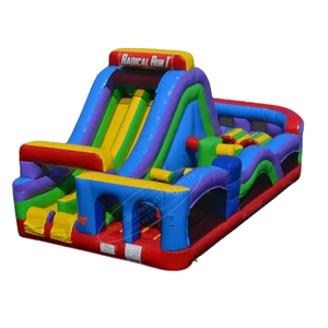 Grand château gonflable interactif gonflable <span class=keywords><strong>junior</strong></span> de parcours d'obstacles de course radicale 5K pour des enfants - Product Image 1