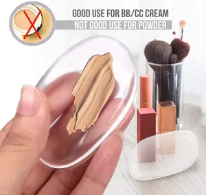 Silisponge Blender Siliconen Sponge Makeup Cosmetische Bladerdeeg Voor Vloeibare Foundation Bb Cream