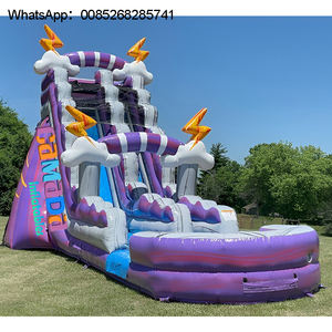 Chine usine toboggan toboggan gonflable en vinyle PVC à usage intensif prix bon marché toboggans de château sautant pour les locations de fêtes - Product Image 6