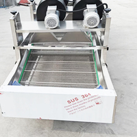 Industriële luchtblaasdroger, transportbandtype ventilatorluchtdroger voor het ontwateren van groenten, fruit en snacks in zakjes