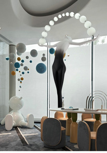 <span class=keywords><strong>Lampada</strong></span> Scultura Moderna in Resina per Soggiorno, <span class=keywords><strong>Lampada</strong></span> da <span class=keywords><strong>Soffitto</strong></span> a Forma Umana, Scultura Artistica per Camera da Letto, Soggiorno, Galleria, Lampade da Terra - Product Image 3