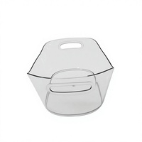 Seau à glace en acrylique blanc de 12 L, durable et personnalisable, pour fêtes, vente en gros