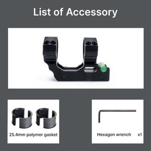 Support de lunette BANGBANG - Tube de 30 mm, Monture de 20 mm, Hauteur centrale de 1,4 pouce |   Avec niveau à bulle intégré pour l'optique extérieure - Product Image 5