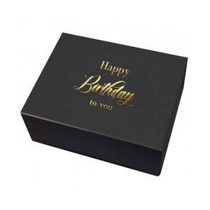Top Perfect Large Black Folding Gift Boxes with Magnetic Closure Business Embossing Matt Lamination UV Coating Printing Handling - Product Image 2