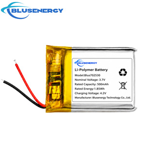 Batterie rechargeable au lithium polymère 500mAh 702530 pour produits électroniques, casque Bluetooth - Product Image 2