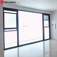 Ventana Eléctrica Vertical Inteligente Miniatura Moderna Rolansini, de Aluminio, con Apertura y Cierre Automático, Insonorizada y con Aislamiento Térmico