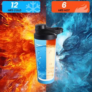 Custom logo 24 oz Insulated Metal Shakers <b>Bottles</b> Cup for Protein Mixes and Pre Workout Leak Proof Stainless Steel Shaker <b>Bottle</b> - Product Image 4