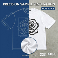T-shirt blanc en coton 100% tricoté de qualité supérieure 300GSM |   Haut ample personnalisé éco-responsable pour streetwear