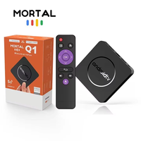 Boîtier décodeur intelligent 4K Android 14 Q1 Mortal personnalisable pour fabricants OEM, Allwinner H313, Wi-Fi double bande 5G, Quad Core, Ethernet, Commande vocale