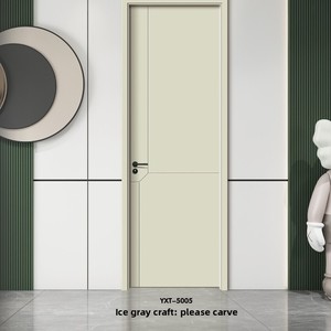 Porta <span class=keywords><strong>in</strong></span> <span class=keywords><strong>legno</strong></span> massello spesso, verniciato, ecologico, silenzioso, <span class=keywords><strong>in</strong></span> stile francese, europeo, americano, <span class=keywords><strong>in</strong></span> rovere di lusso leggero per camera da letto - Product Image 1