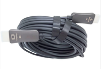Kabel Serat Optik Multimedia 2.0 Definisi Tinggi 4K Resolusi Tinggi 60Hz Komunikasi 48Gbps Bersertifikasi CE Mendukung VRR EARC Tipis