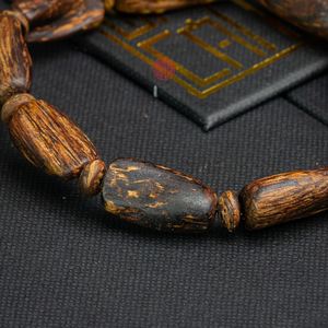 Bracelet en bois naturel unique pour homme, bracelet en perles de bois naturelles rares (taille femme) - Product Image 4