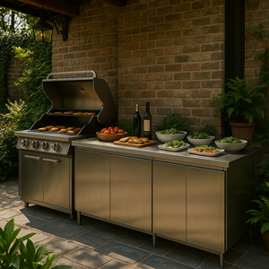 Precio de fábrica Cocina al aire libre <span class=keywords><strong>Despensa</strong></span> Gabinete Almacenamiento Unidad DE COCINA COMPLETA Muebles Venta al por mayor Gabinete de cocina Organizador - Product Image 1