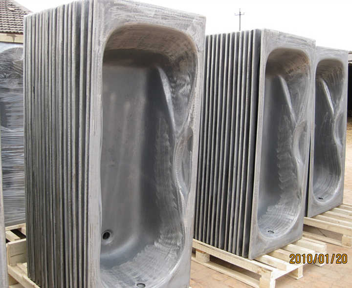 Cast Iron Rough Bathtub Builtin Polished Bath Tub No Enameling Rough