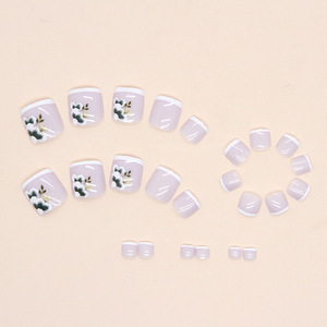 F072 Carré Faux Ongles D'orteil Couverture Complète Ongles Artificiels Acrylique <span class=keywords><strong>Pied</strong></span> Nail Art Conseils <span class=keywords><strong>Manucure</strong></span> Outils - Product Image 3