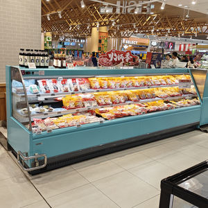 Refrigerador <span class=keywords><strong>de</strong></span> Exhibición para Supermercado, Color Personalizado, Refrigerador Comercial para Supermercado, Estantes Ajustables Ilimitados, Tipo Ángel - Product Image 4