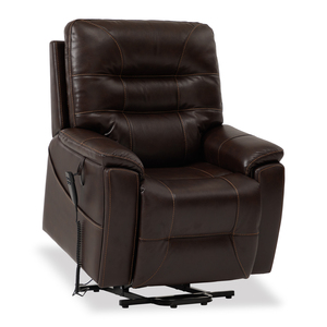 CJSmart Home Power Lay Flat Lift Silla reclinable Motor dual para ancianos Recliners eléctricos 2 bolsillos laterales Portavasos ocultos - Product Image 3