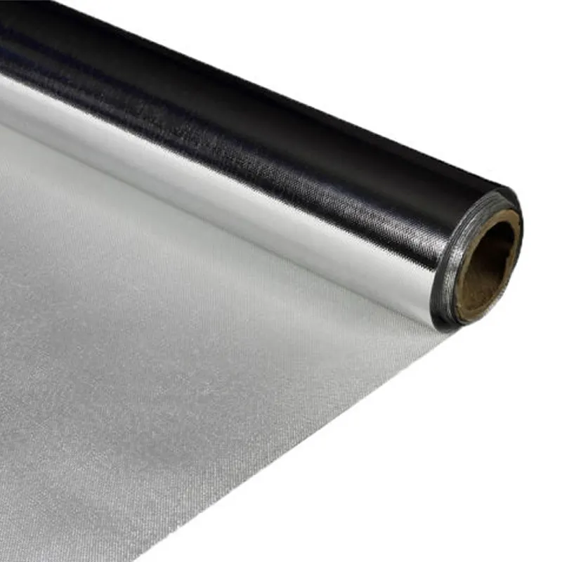 Tissu en fibre de verre enduit de papier d'aluminium pour l'isolation