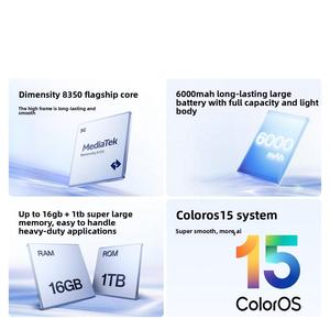 สมาร์ทโฟน 5G รุ่นใหม่ ปี 2025 ขนาด 14 นิ้ว พร้อมชิปประมวลผล Dimensity 8350/หน้าจอแบน AOLED 1.5K ขนาด 6.59 นิ้ว 120Hz/กล้องหลัก 50MP+50MP - Product Image 4