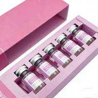 Boîtes cadeaux en papier de luxe avec logo personnalisé pour flacons de peptides de 3 ml, 5 ml, 10 ml, emballage pour flacons rechargeables