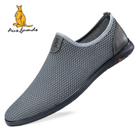 Sandales de sport légères en cuir de vachette pour hommes confortables, respirantes, décontractées, à lacets, chaussures de course d'été avec logo kangourou