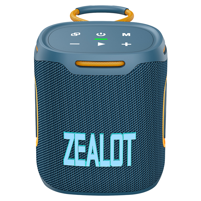 2025 New Design Zealot S122 25W High Power IPX6 Waterproof Outdoor RGB Wireless Speaker 6000mAh Battery