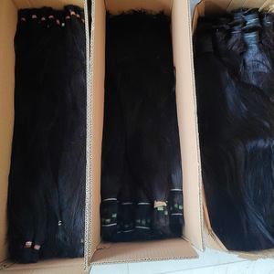 Cheveux humains 100% Remy, cheveux longs et raides, peuvent être permanentés et teints, vendus individuellement - Product Image 2