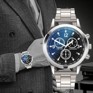 Montres pour hommes en acier inoxydable, montres à quartz de luxe, montre-bracelet pour hommes, montre décontractée pour hommes, Relogio Masculino - Product Image 1