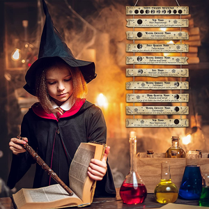 Señal de bienvenida de witchery para cocina, cartel de Halloween, brujería pagana, suministros de <span class=keywords><strong>altar</strong></span> de mecán, signo de bruja, decoración de Fases Lunares para el hogar - Product Image 4