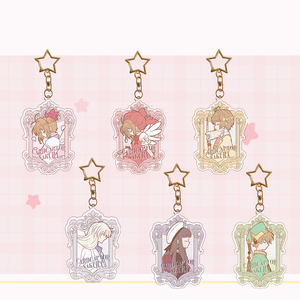 Llavero de acrílico personalizado al por mayor con diseño de chica de animación, Sakura, lobo y animación de moda, pequeño colgante de moda - Product Image 2