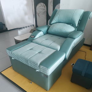 Fauteuil de pédicure électrique en velours pour spa des pieds, lit de réflexologie plantaire, fauteuil de pédicure pour salon de manucure - Product Image 1