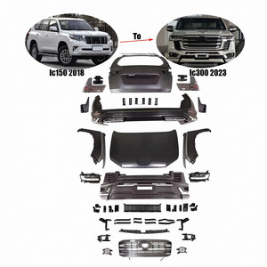 Maictop Accessoires de voiture Facelift Bumper Bodykit Kits de carrosserie pour Toyota Land Cruiser Prado 120 150 Series Upgrade to Lc300 <span class=keywords><strong>2023</strong></span> - Product Image 1