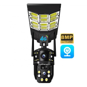 V380Pro Solar Street Lamp Integrated HD Wifi Surveillance <b>Camera</b> Outdoor Waterproof Dual Lens 4G <b>Camera</b> <b>Security</b> Protection CCTV - Product Image 1