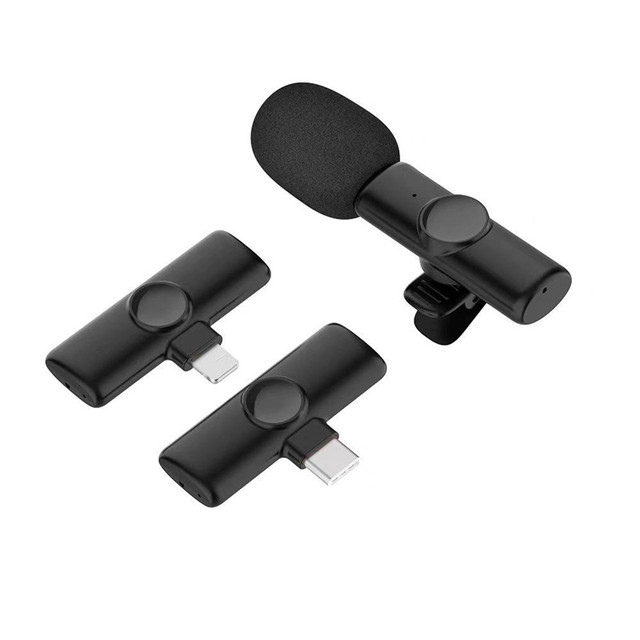 Wireless Lavalier Microphone K11 Professional Phone Mini Microphone HD Recording Multifunctional Interview Video Podcast Vlog