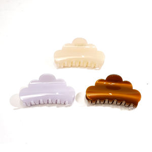 Barrette à cheveux tendance en forme de nuage, acrylique/acétate de haute qualité, couleur personnalisable, logo simple, design coréen, vente en gros - Product Image 1
